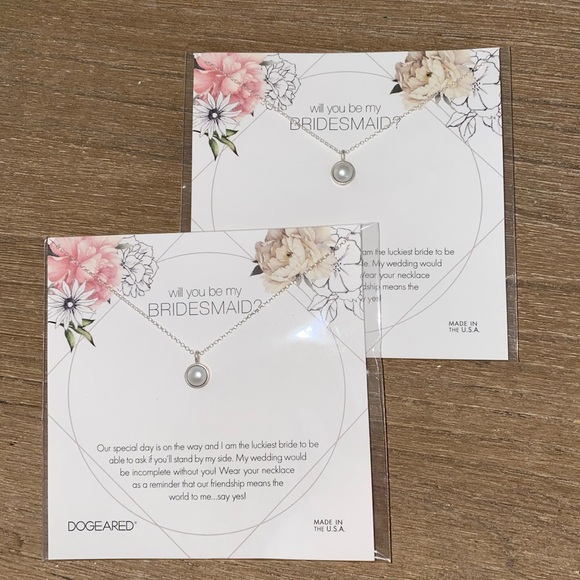 Dogeared Sterling Silver Bridesmaid Pearl Necklace - Picture 4 of 8